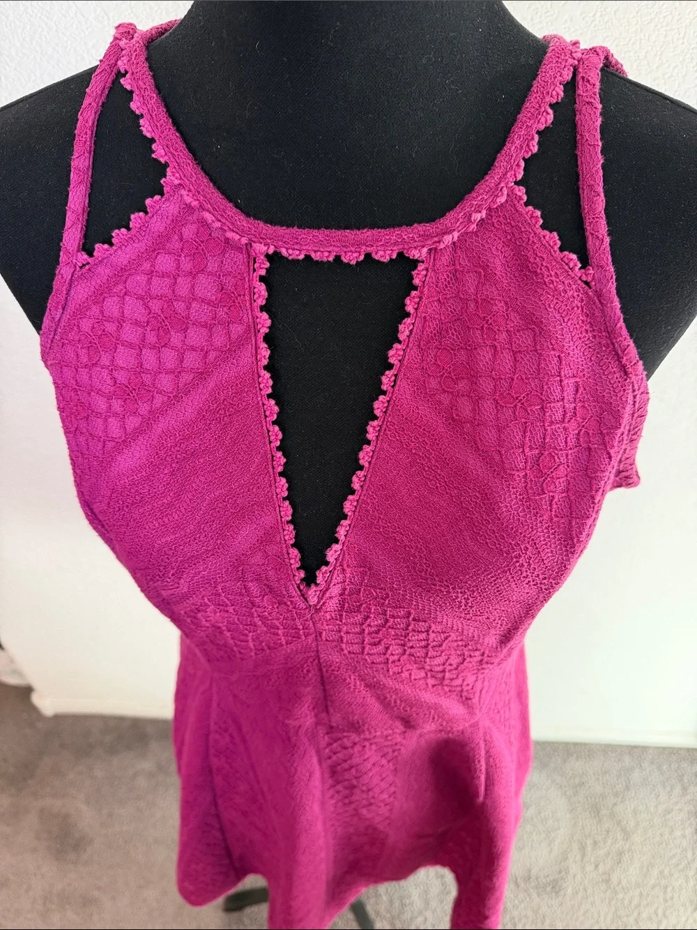 Free People Magenta Skater Dress